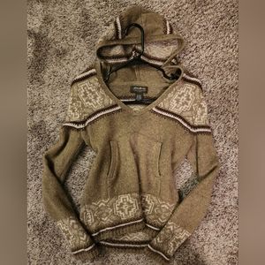 Eddie Bauer Green Hoodie Sweater XS